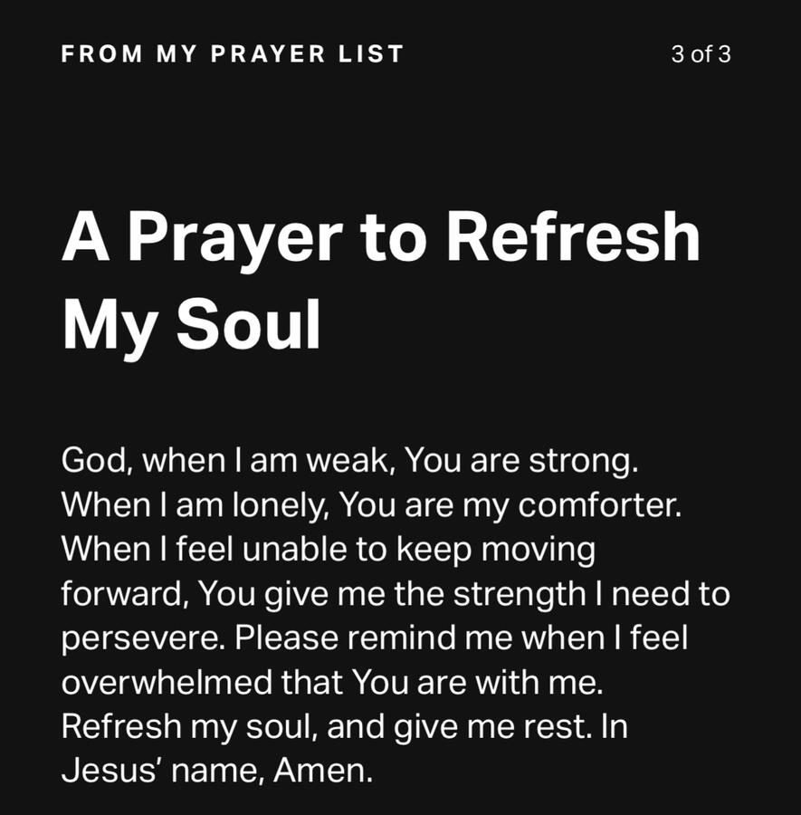Prayer list